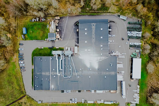 Kongsted factory aerial view