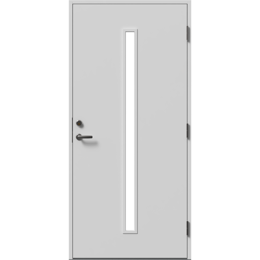 Ytterdør - 1 vertikal rute