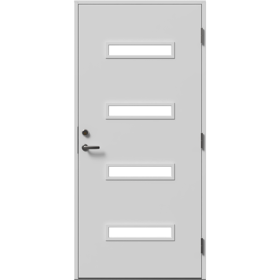 Ytterdør - horisontale ruter