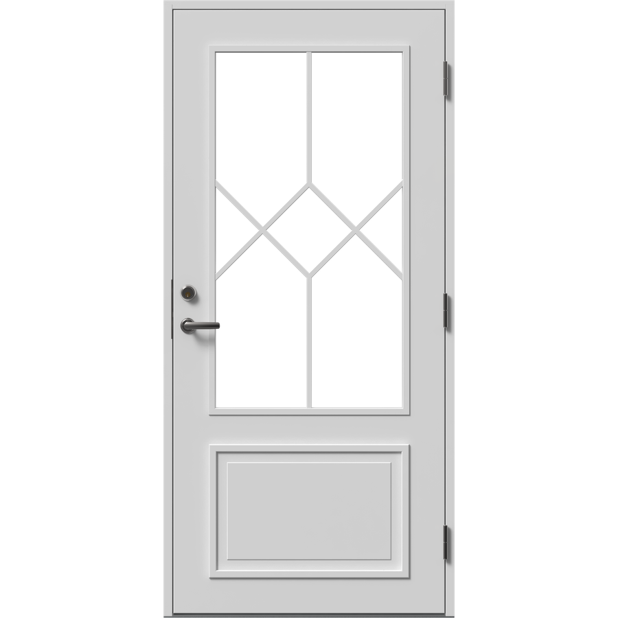 Ytterdør - dekorativt vindue