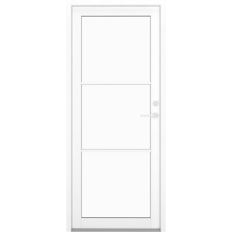 Ytterdør - 3 ruter (sprosser)