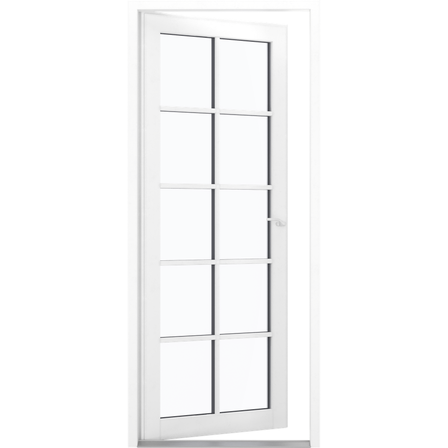 Verandadør - 10 ruter - åben